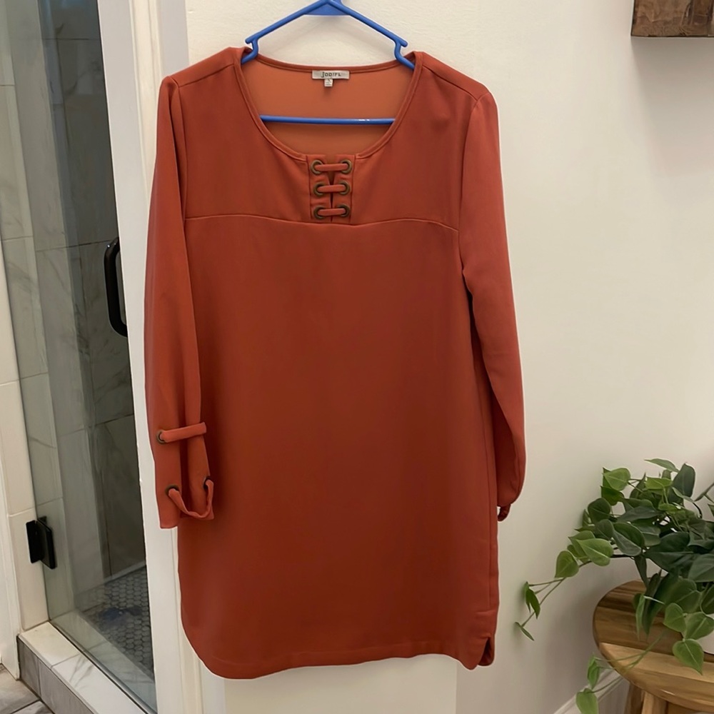 Jodifl auburn long sleeve dress size small